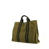 Shopping bag Hermes Toto Bag - Shop Bag in tela verde kaki - 00pp thumbnail