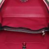 Louis Vuitton Capucines large model handbag in blue grained leather and pink piping - Detail D2 thumbnail