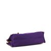 Hermès Etrivière  shopping bag in purple canvas and brown leather - Detail D4 thumbnail