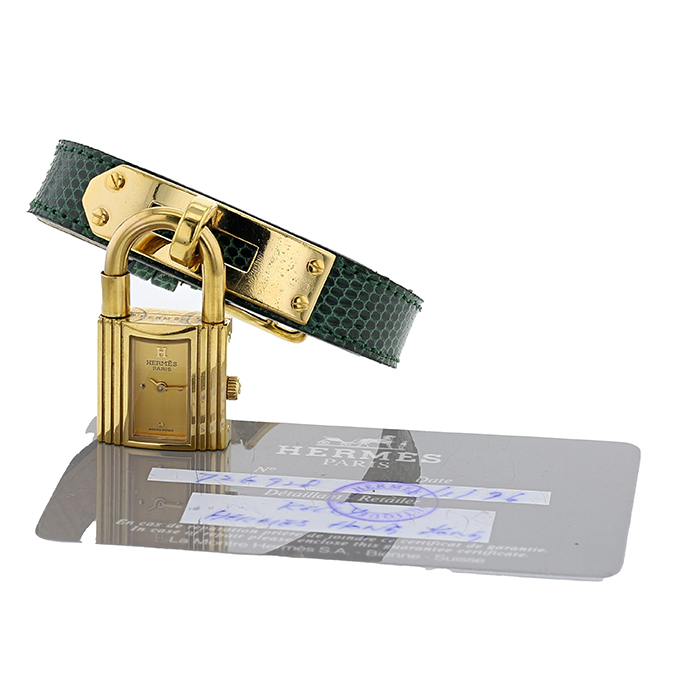 Montre Hermes Kelly-Cadenas en plaqué or Vers 1990 - Detail D2