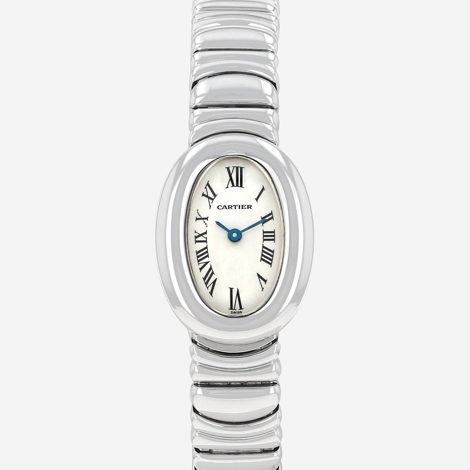 Cartier Mini Baignoire  in white gold Ref: Cartier - 2369  Circa 2000