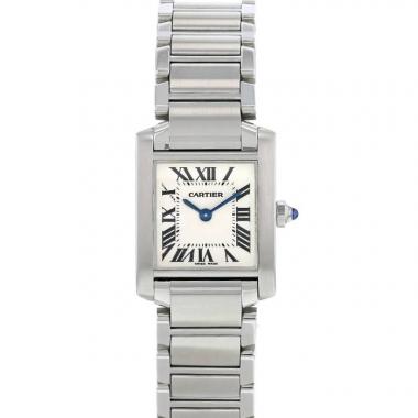 Cartier Tank watch in stainless steel Circa  2010