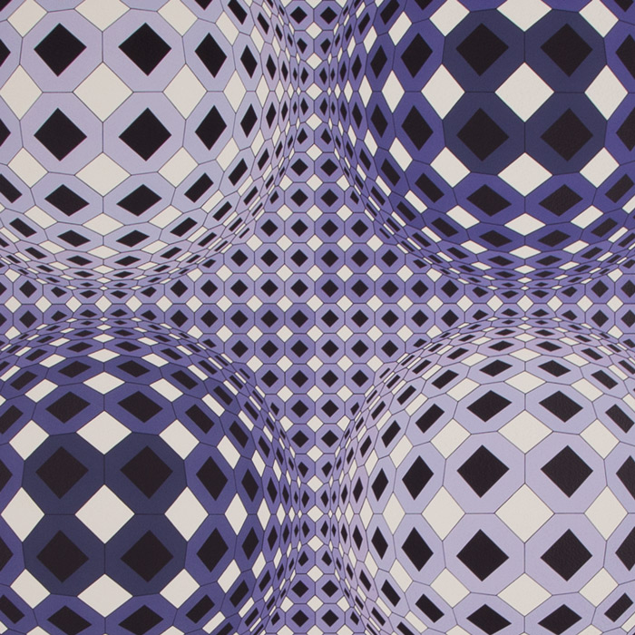 Victor Vasarely, "Abad", silkscreen in colors on paper, signed and numbered, of 1984 - Detail D1