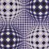 Victor Vasarely, "Abad", silkscreen in colors on paper, signed and numbered, of 1984 - Detail D1 thumbnail