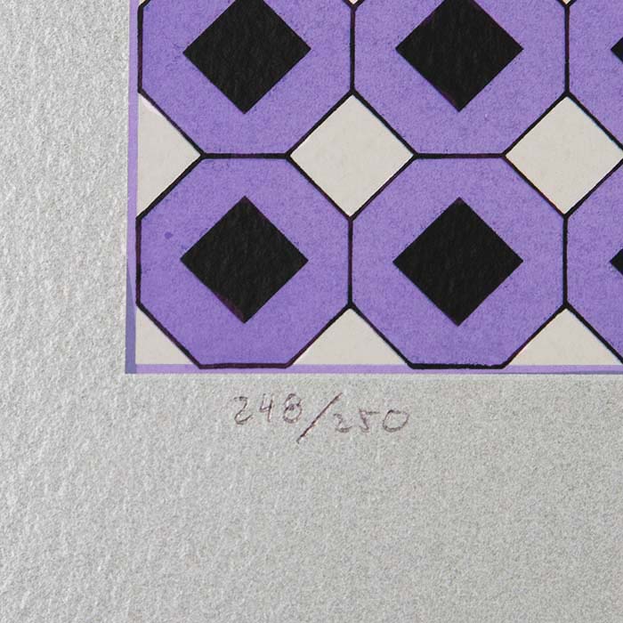 Victor Vasarely, "Abad", sérigraphie en couleurs sur papier, signée et numérotée, de 1984