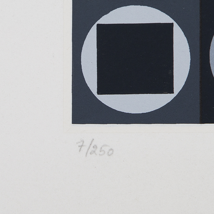 Victor Vasarely, "Gewa", silkscreen in colors on paper, signed and numbered, of 1983 - Detail D2