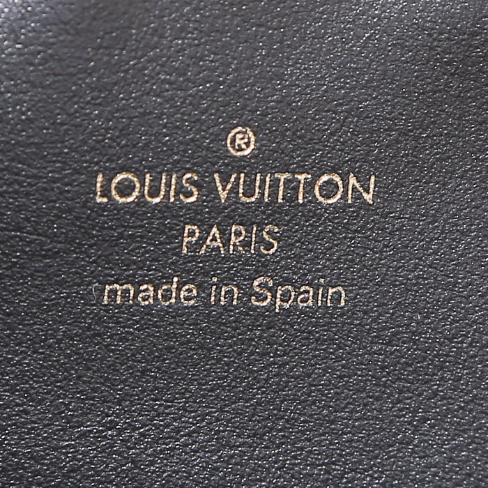 Borsa Louis Vuitton Metis micro in velluto verde e bianco e pelle nera - Detail D4