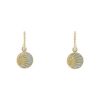 Earrings in yellow gold,  mother of pearl and onyx - 00pp thumbnail