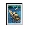 Bernard Buffet, "Full speed in the gulf", from the "Saint-Tropez" album, lithograph in colors on paper, signed and annotated EA (AP), of 1979 - 00pp thumbnail