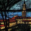 Bernard Buffet, "Saint-Tropez village", lithograph in nine colors on Arches paper, signed and annotated EA (AP), of 1981 - Detail D1 thumbnail