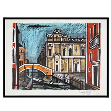 Bernard Buffet, "Scuola San Marco", tirée de l'album "Venise", lithographie en couleurs sur papier, signée et annotée EA, de 1986