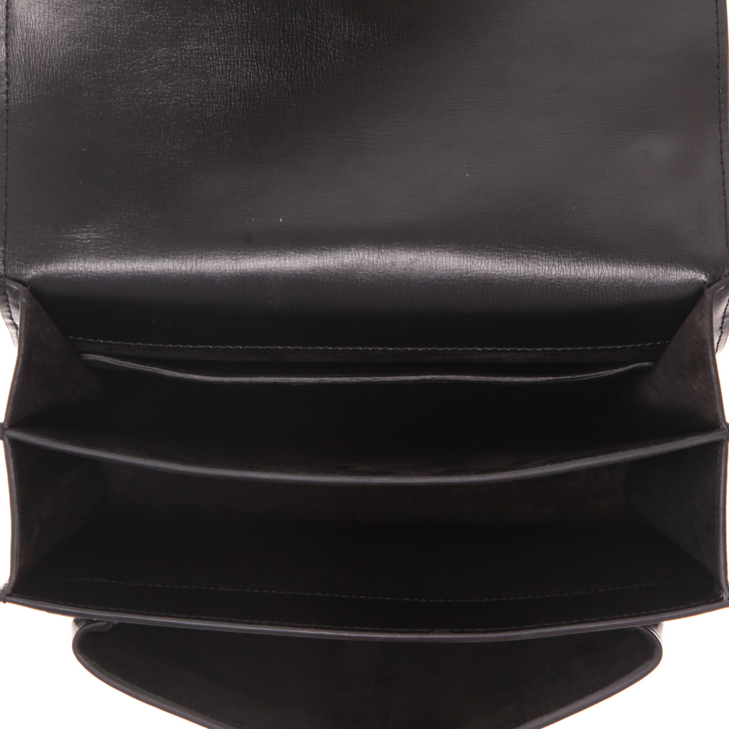 Borsa a tracolla Saint Laurent  Sunset modello medio  in pelle nera - Detail D3