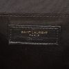 Saint Laurent Lou Sac Caméra shoulder bag in black chevron quilted leather - Detail D3 thumbnail