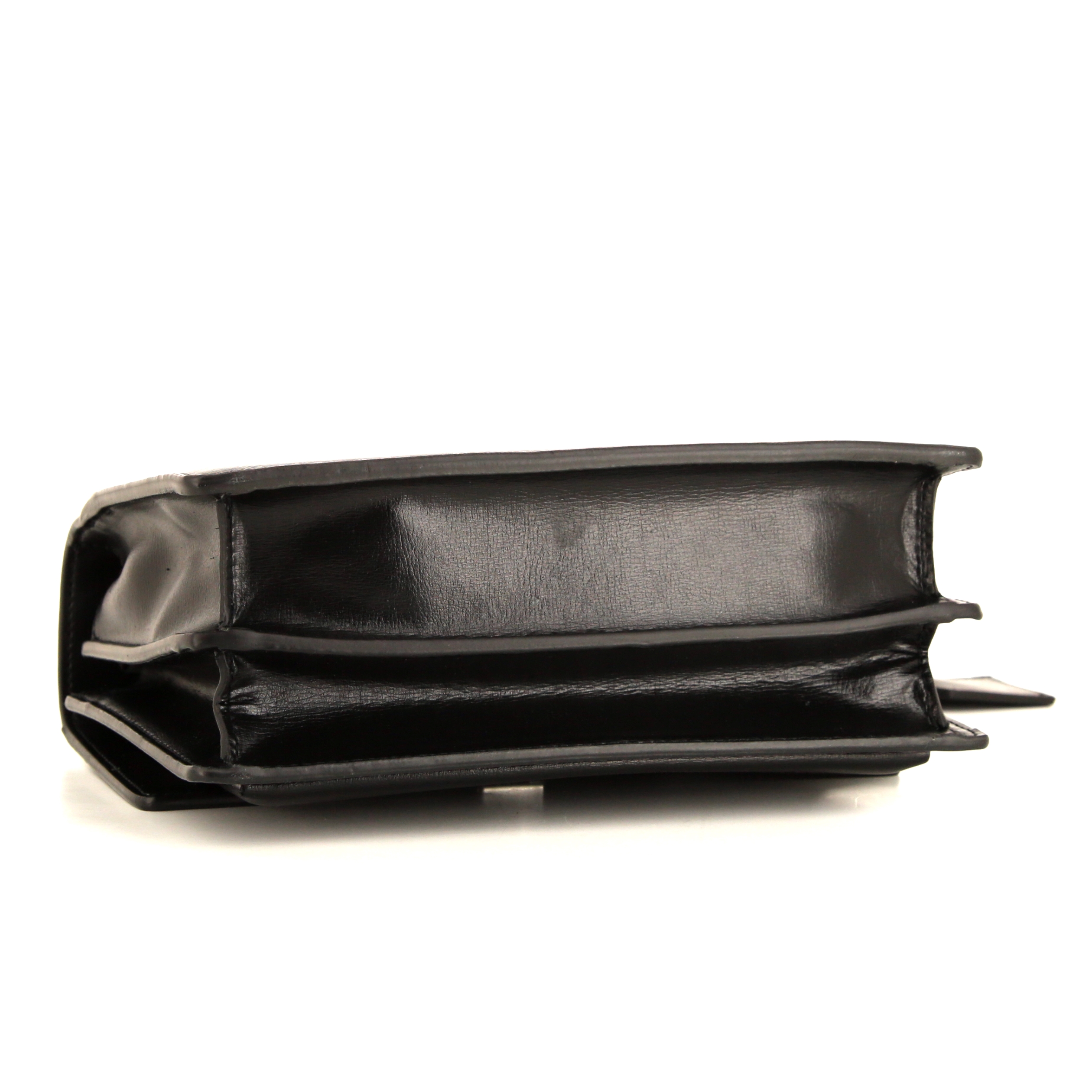 Borsa a tracolla Saint Laurent Sunset modello medio in pelle nera - Detail D5