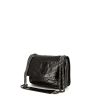 Saint Laurent Niki Baby shoulder bag in black chevron quilted leather - 00pp thumbnail