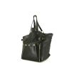Saint Laurent Downtown small model shopping bag in black leather - 00pp thumbnail