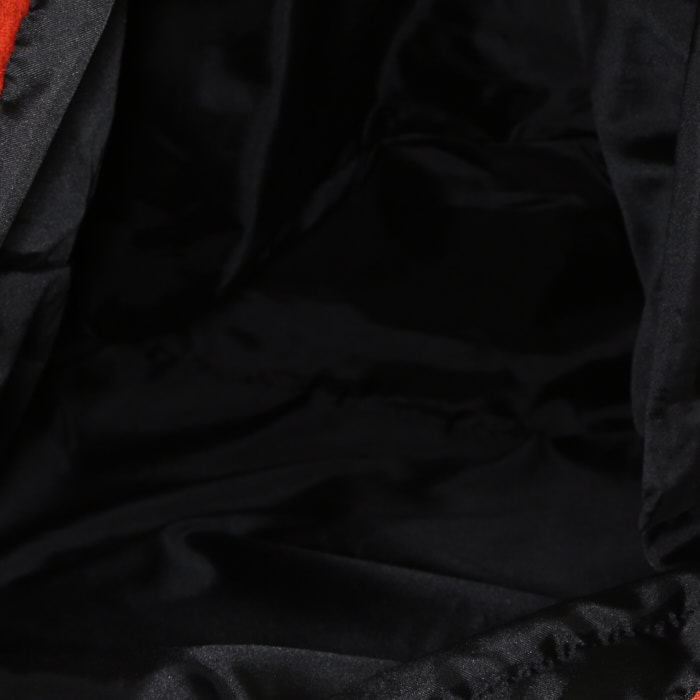 Shopping bag Givenchy in pelle nera e tessuto scamosciato rosso - Detail D2