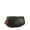 Givenchy shopping bag in black leather and red suede - Detail D4 thumbnail