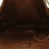 Shopping bag Gucci Rajaha in camoscio marrone e pelle verniciata nera - Detail D2 thumbnail