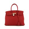 Hermes Birkin 30 cm handbag in red Vif togo leather - 360 thumbnail