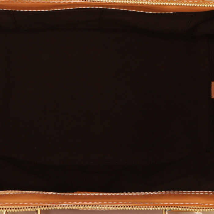 Bolso de mano Loewe en cuero color oro - Detail D2