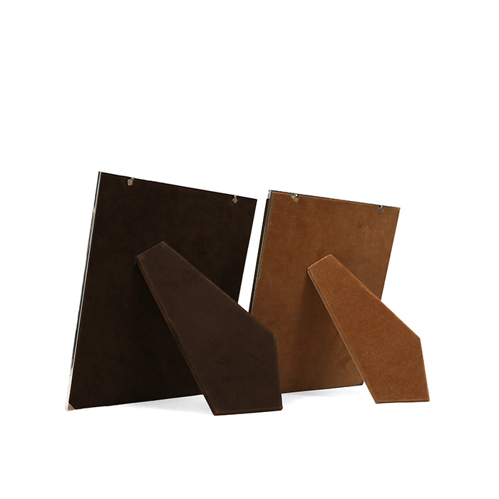 Christian Dior, two rare frames, in sterling silver and enamel, with zebra and leopard pattern, signed, from the 1980’s - Detail D3