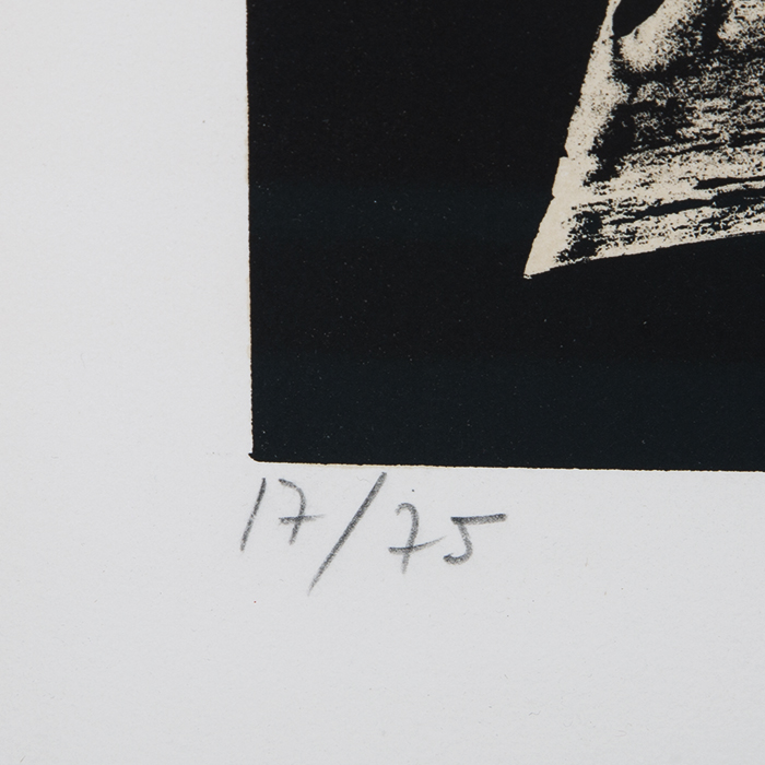 Pierre Soulages (1919-2022), Lithographie n°9 - 1959 - Detail D2