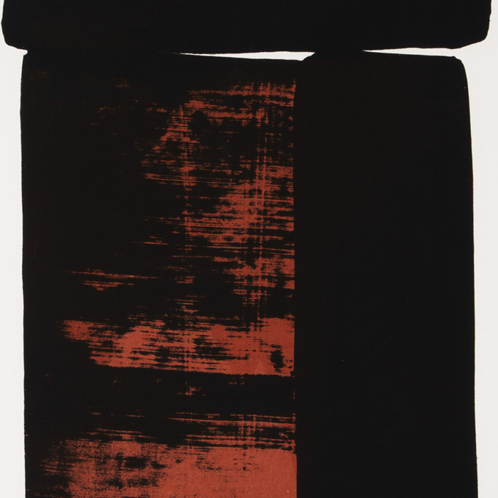 Pierre Soulages, "Sérigraphie n°12", sérigraphie en couleurs sur papier, signée, numérotée et encadrée, de 1979 - Detail D1