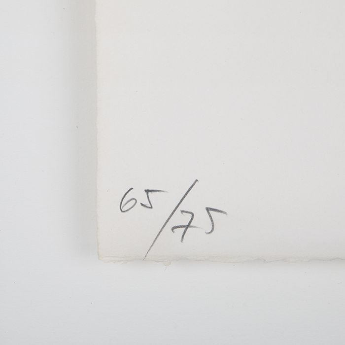 Pierre Soulages, "Sérigraphie n°12", sérigraphie en couleurs sur papier, signée, numérotée et encadrée, de 1979 - Detail D2