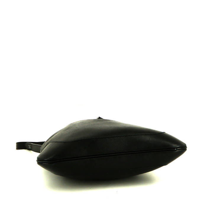 Hermès Trim shoulder bag in black leather - Detail D4