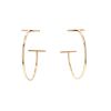 Paire de boucles d'oreilles Tiffany & Co Tiffany T en or rose - 00pp thumbnail