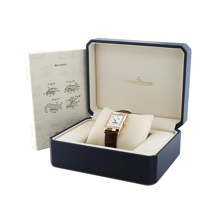 Montre Jaeger-LeCoultre Grande Reverso en or rose Ref :  270.6.63 Vers  2000