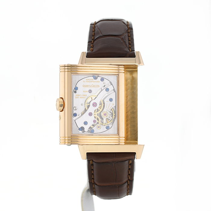 Montre Jaeger-LeCoultre Grande Reverso en or rose Ref :  270.6.63 Vers  2000 - Detail D3