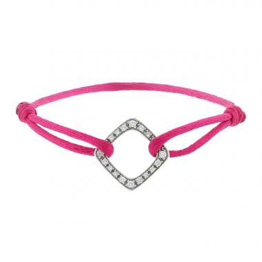 Brazalete Dinh Van Impressions en oro blanco y diamantes