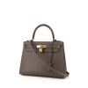 Hermès Kelly 28 cm handbag  in grey epsom leather - 00pp thumbnail