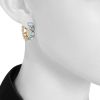 Pomellato Lulu hoop earrings in pink gold,  topaz and diamonds - Detail D1 thumbnail