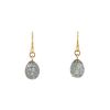 Pomellato Tabou earrings in pink gold,  silver and quartz - 00pp thumbnail