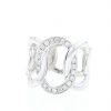 Pomellato Brera sleeve ring in white gold and diamonds - 360 thumbnail