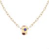 Pomellato Iconica necklace in pink gold and sapphires - 00pp thumbnail