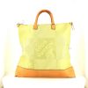 Louis Vuitton America's Cup travel bag in yellow damier canvas and natural leather - 360 thumbnail