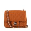 Bolso bandolera Chanel Mini Timeless en cuero granulado acolchado color coñac - 360 thumbnail