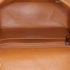 Borsa a tracolla Chanel Mini Timeless in pelle martellata e trapuntata color cognac - Detail D2 thumbnail