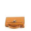 Hermes Kelly 25 cm handbag in natural leather - 360 Front thumbnail