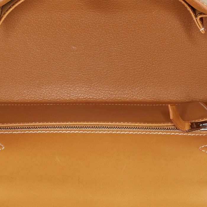 Borsa Hermes Kelly 25 cm in pelle naturale - Detail D3