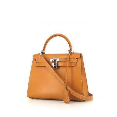 Hermes Kelly 25 cm handbag in natural leather
