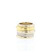 Sortija Pomellato Tubolare en oro amarillo,  oro blanco y diamantes - 360 thumbnail
