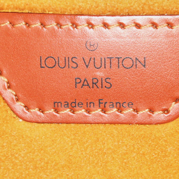 Zaino Louis Vuitton Gobelins - Backpack in pelle Epi marrone - Detail D3