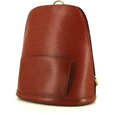 Mochila Louis Vuitton Gobelins - Backpack en cuero Epi marrón