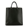 Louis Vuitton Sac Plat shopping bag in black epi leather - 360 thumbnail