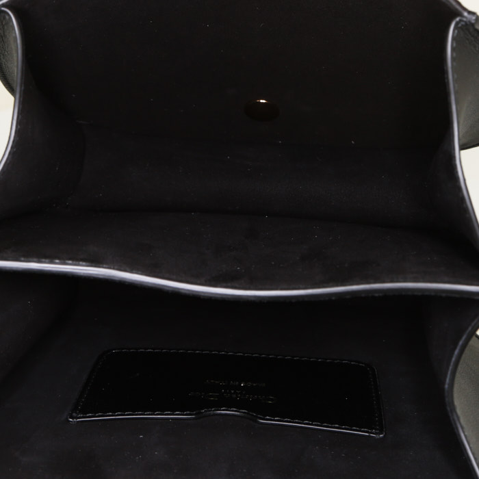 Dior  Bobby shoulder bag  in black leather - Detail D2